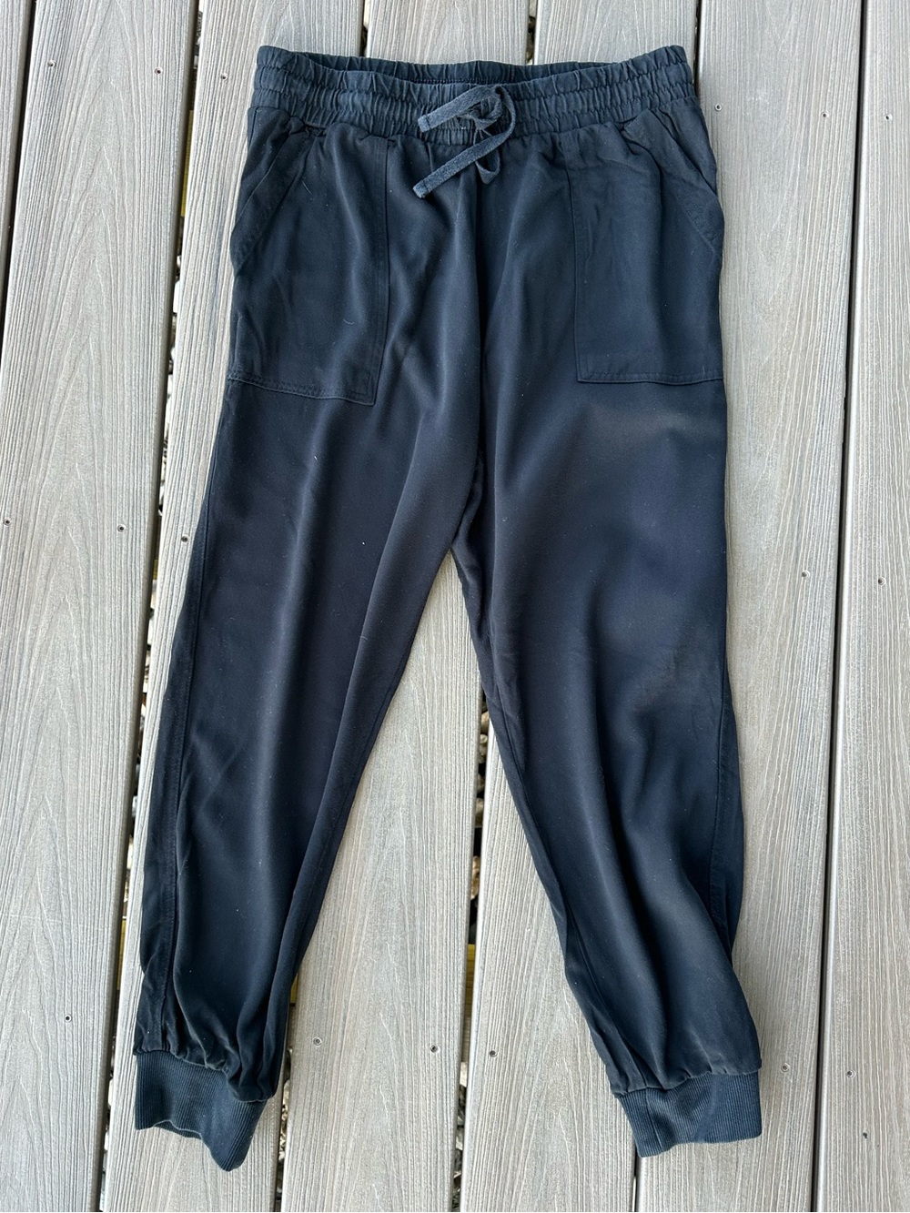 Splendid Black 100% Rayon Lightweight Jogger Pants Women’s Medium Pull On - Picture 6 of 8